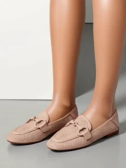 Sale Ażurowe mokasyny damskie Laamba Półbuty