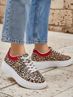 Hot Ażurowe sportowe sneakersy damskie Leopess Damskie Ugc|Sneakersy