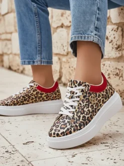 Hot Ażurowe sportowe sneakersy damskie Leopess Damskie Ugc|Sneakersy