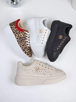 Hot Ażurowe sportowe sneakersy damskie Leopess Damskie Ugc|Sneakersy