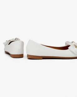 Clearance Baleriny damskie w szpic z kokardką Retripo Baleriny Klasyczne