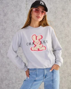 Hot Bawełniana cienka bluza damska z printem Bluzy