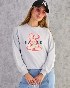 Hot Bawełniana cienka bluza damska z printem Bluzy