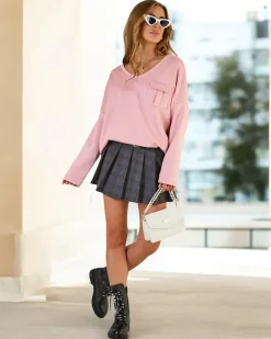 Online Bawełniana cienka bluza damska Bluzy