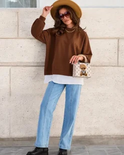 Bawełniana cienka bluza damska Bluzy