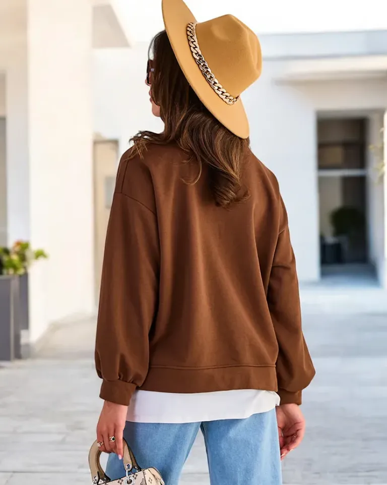 Bawełniana cienka bluza damska Bluzy