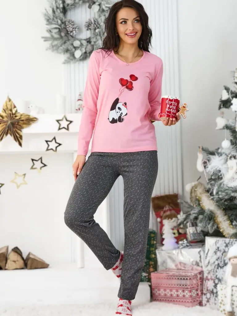 Bawełniana damska 2-częściowa piżama Piżamy