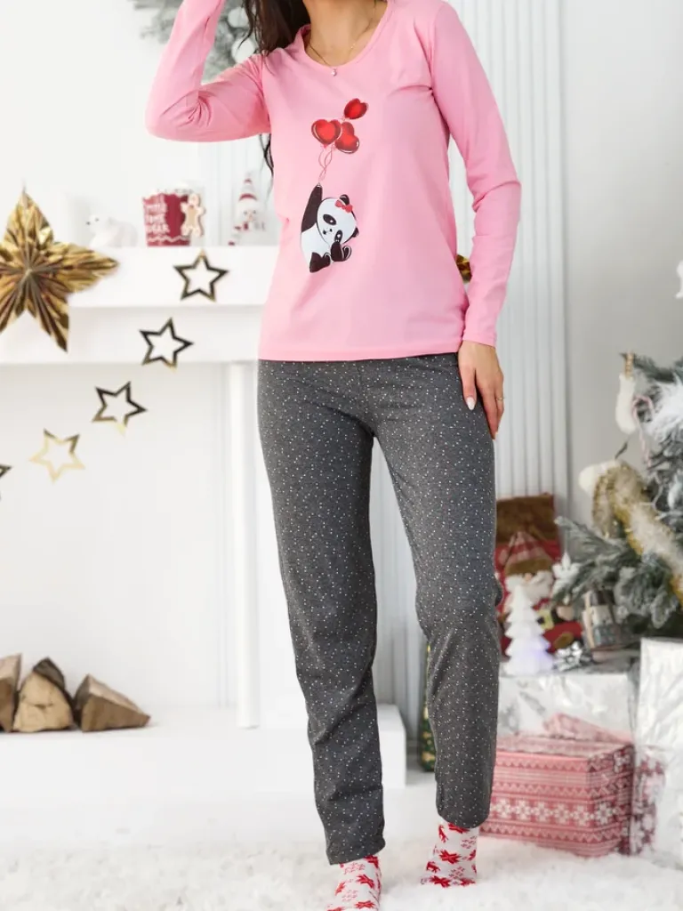 Bawełniana damska 2-częściowa piżama Piżamy