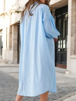 New Bawełniana długa damska koszula a'la sukienka Bluzki / Koszule / Koszulki