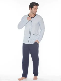 Outlet Bawełniana męska piżama Piżamy