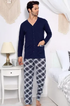 Hot Bawełniana męska piżama Piżamy