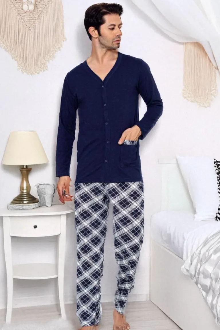 Hot Bawełniana męska piżama Piżamy