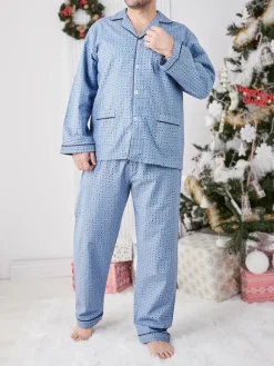 Discount Bawełniana męska piżama 2- częściowa Piżamy