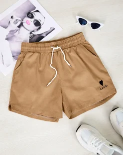 Discount Bawełniane materiałowe krótkie spodenki damskie Szorty|Krótkie Spodenki