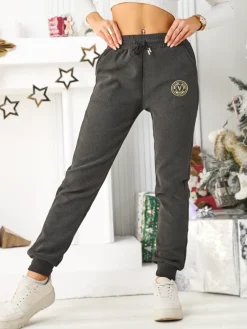 Outlet Bawełniane spodnie dresowe damskie Spodnie Dresowe