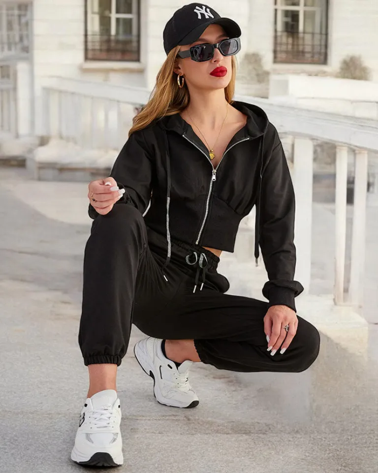 Best Bawełniany damski komplet dresowy Damskie Komplety Damskie