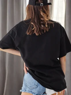 Best Bawełniany damski t-shirt z printem Bluzki / Koszule / Koszulki