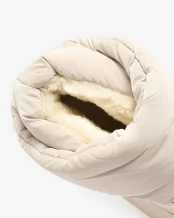 Clearance Beżowe wsuwane śniegowce damskie Maderta Śniegowce|Botki Z Grubym Ociepleniem