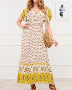 New Biała letnia sukienka damska Sukienki Letnie|Sukienki Długie