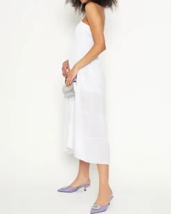 Best Biała sukienka midi PLUS SIZE Sukienki Letnie|Sukienki Długie