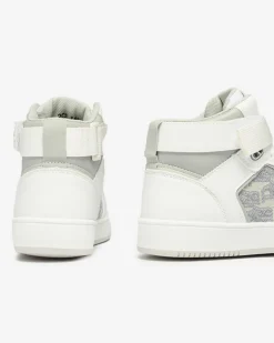 Discount Białe damskie wysokie sneakersy sportowe Xosa Damskie Sneakersy