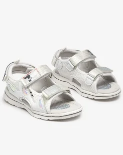 New Białe dziecięce sandałki z naszywkami Berigi Dziewczęce