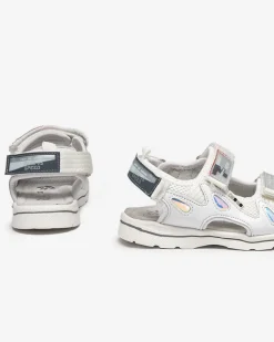 New Białe dziecięce sandałki z naszywkami Berigi Dziewczęce