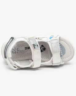 New Białe dziecięce sandałki z naszywkami Berigi Dziewczęce