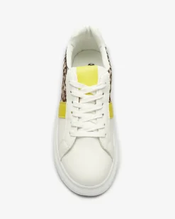 Best Biało- brązowe buty sportowe damskie Mlysio Damskie Sneakersy