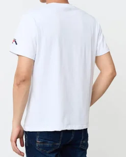 Online męski t-shirt z nadrukiem Bluzki