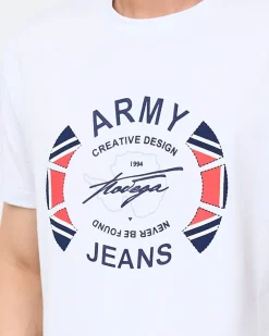 Online męski t-shirt z nadrukiem Bluzki