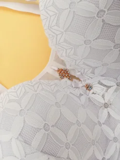 New Biustonosz damski usztywniany z koronką Codzienne