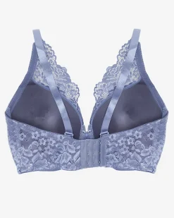 Hot Biustonosz z fioletowo-niebieską koronką Codzienne