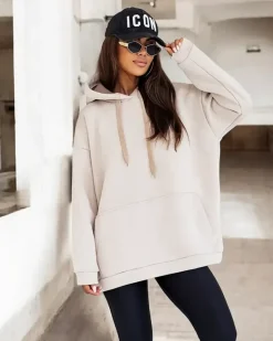 Clearance Bluza damska z kapturem oversize Bluzy