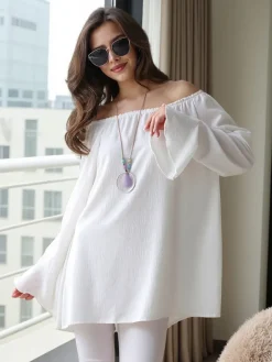 Best Bluzka damska a'la hiszpanka z falbankami Bluzki / Koszule / Koszulki