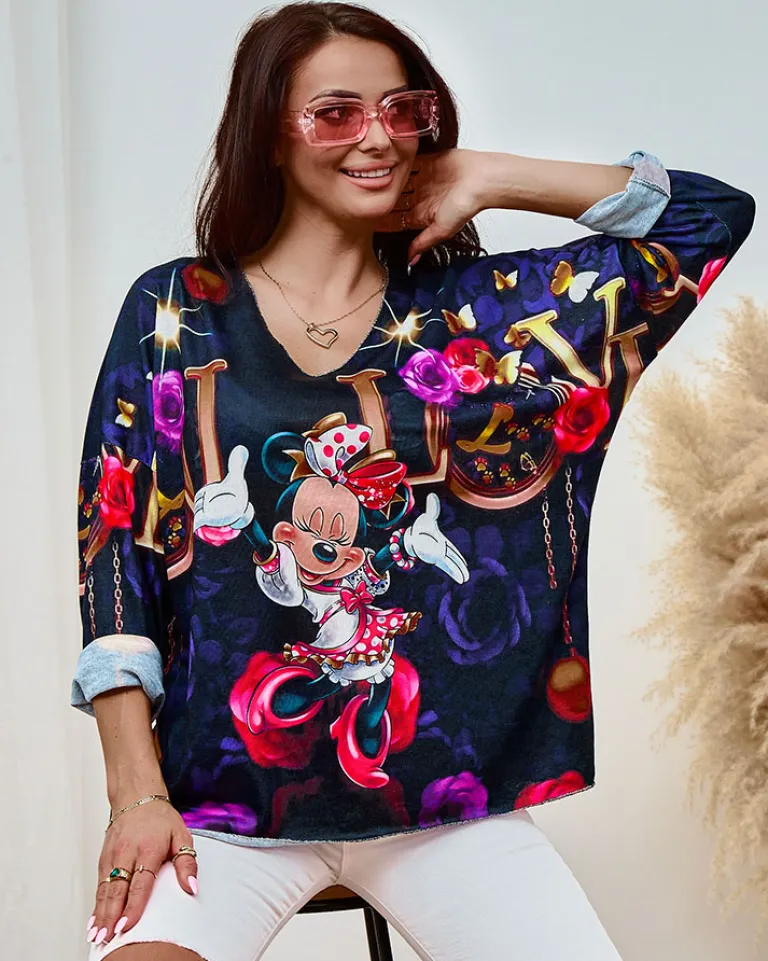 Best Bluzka damska z printem Bluzki / Koszule / Koszulki