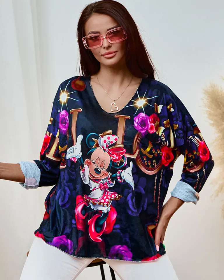 Best Bluzka damska z printem Bluzki / Koszule / Koszulki