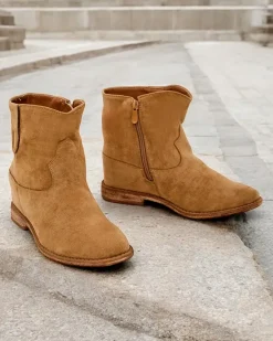 Discount Botki a'la kowbojki na krytym koturnie Patorias Botki Z Grubym Ociepleniem