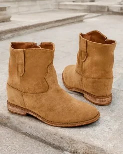 Discount Botki a'la kowbojki na krytym koturnie Patorias Botki Z Grubym Ociepleniem