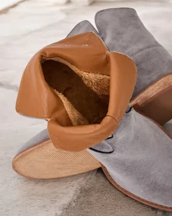 Best Botki a'la kowbojki na krytym koturnie Blueston Botki Z Delikatnym Ociepleniem|Kowbojki