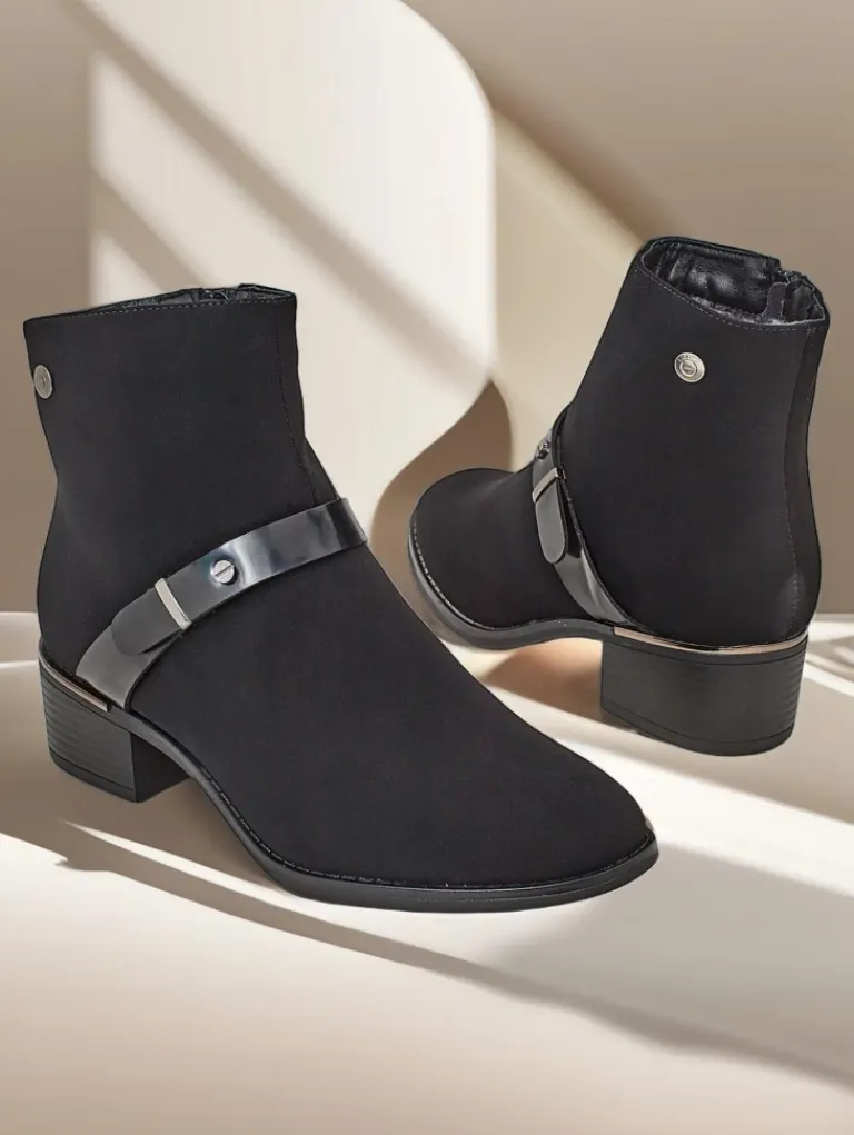 Sale Botki damskie Izzolo Botki Z Delikatnym Ociepleniem|Nowość