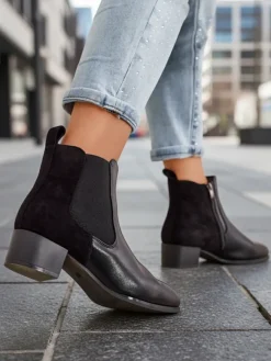 Best Botki damskie Virto Botki Z Delikatnym Ociepleniem|Botki Na Słupku