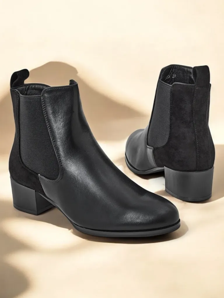 Best Botki damskie Virto Botki Z Delikatnym Ociepleniem|Botki Na Słupku