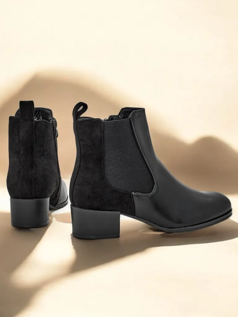 Best Botki damskie Virto Botki Z Delikatnym Ociepleniem|Botki Na Słupku