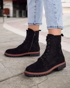 Discount Botki damskie sznurowane Gosop Botki Z Delikatnym Ociepleniem|Botki Sznurowane