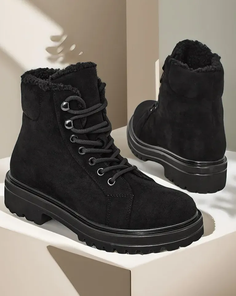 Discount Botki damskie sznurowane Vesot Trapery|Workery