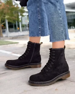 Botki damskie sznurowane Rullo Workery|Botki Bez Ocieplenia