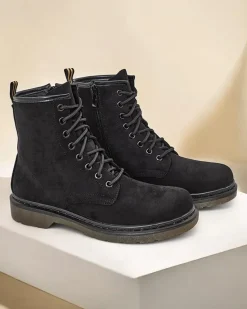 Botki damskie sznurowane Rullo Workery|Botki Bez Ocieplenia