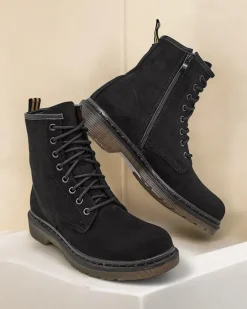 Botki damskie sznurowane Rullo Workery|Botki Bez Ocieplenia