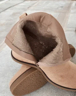 Outlet Botki damskie na koturnie Nerias Botki Z Delikatnym Ociepleniem|Botki Na Koturnie